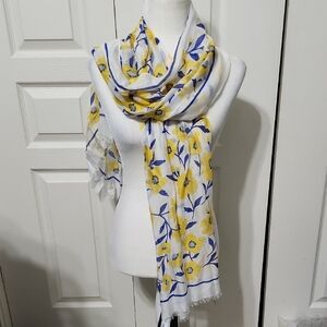 NWT Kate Spade New York Sunshine Floral Oblong Scarf